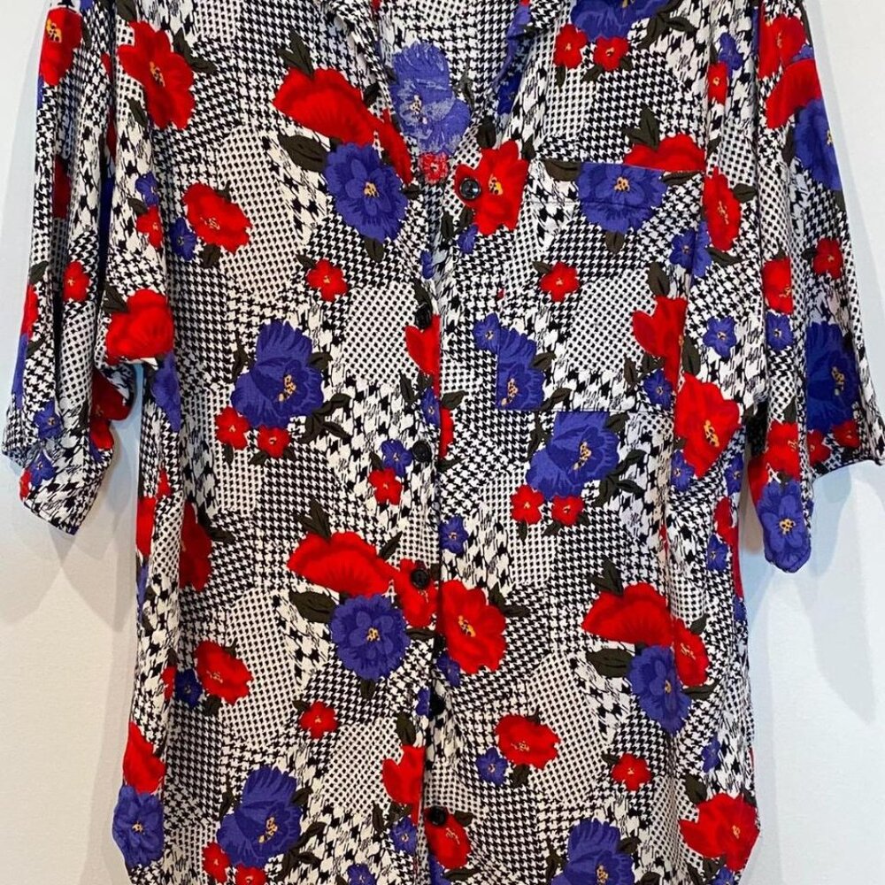 Vintage Floral Button Up